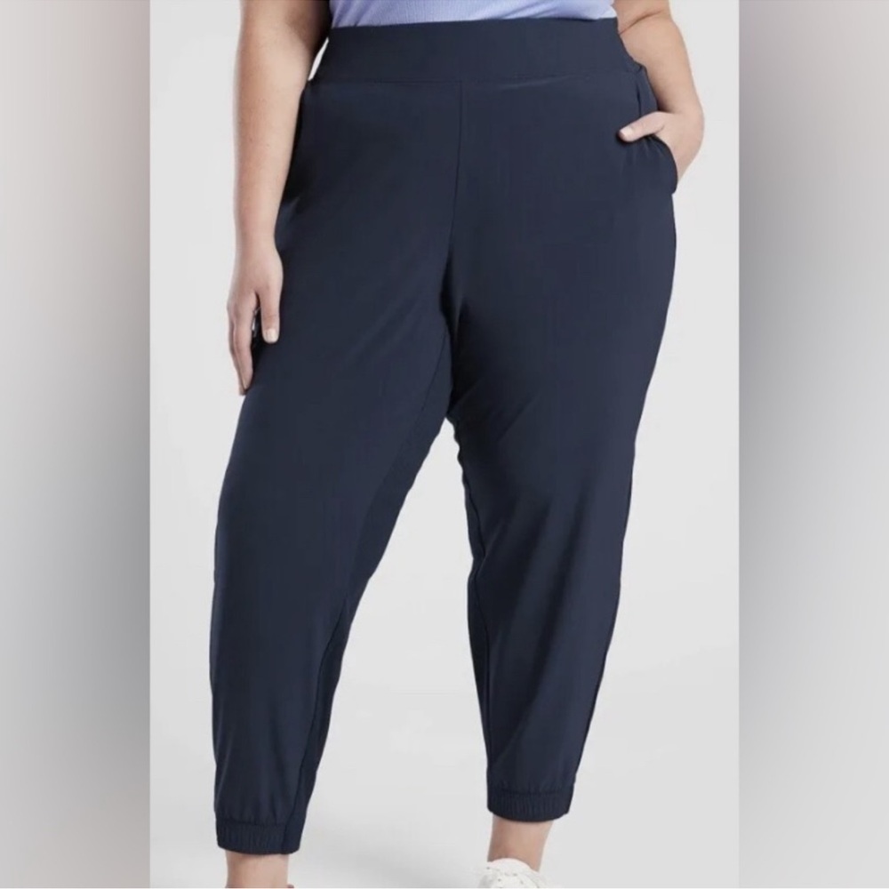 Athleta Brooklyn Jogger Navy Blue High Rise Women’s Size 26